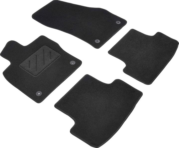 Walser Floor mats for Skoda Karoq 07/2017-today (2 front mats + 2 rear mats)