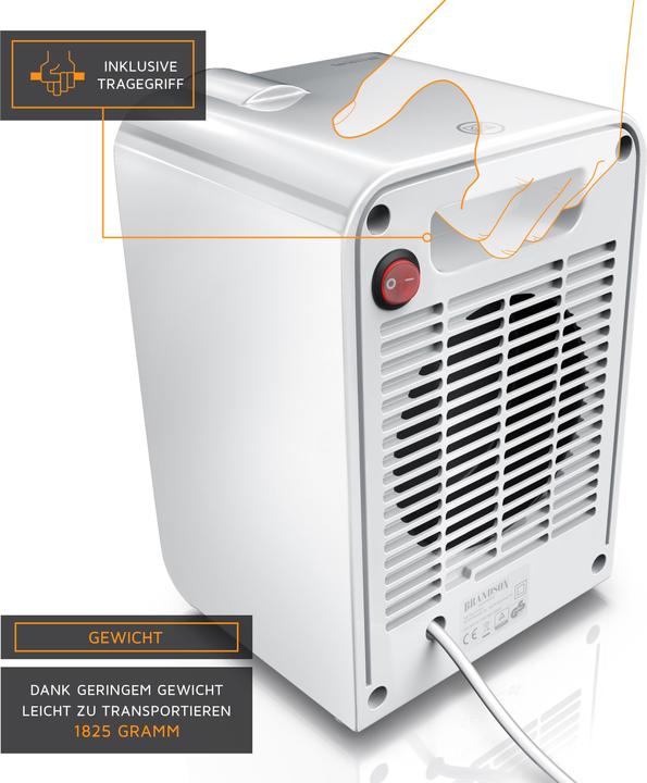 Produktbild Brandson Keramik Heizlüfter 1800 W (1800 W)