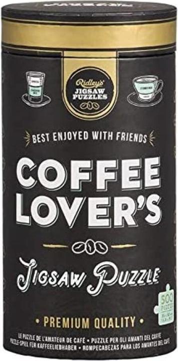 Actual product image Abrams & Chronicle JIG039 - Coffee Lover's - Puzzle, 500 pieces (500 pieces)