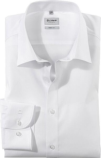Produktbild Olymp Hemd Level Five, body fit weiss 1/1, Gr.42, Armlänge 69cm (42)