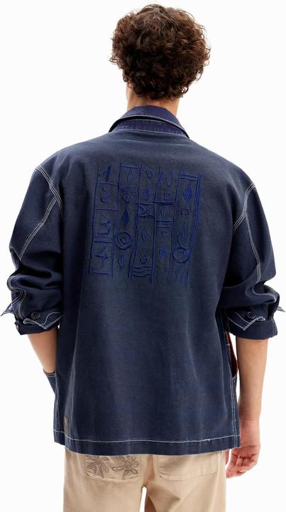 Actual product image Desigual Chaq Narciso Denim Jacket (L)