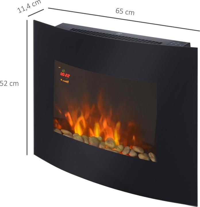 Actual product image Jamb Electric Fireplace Wall Fireplace
