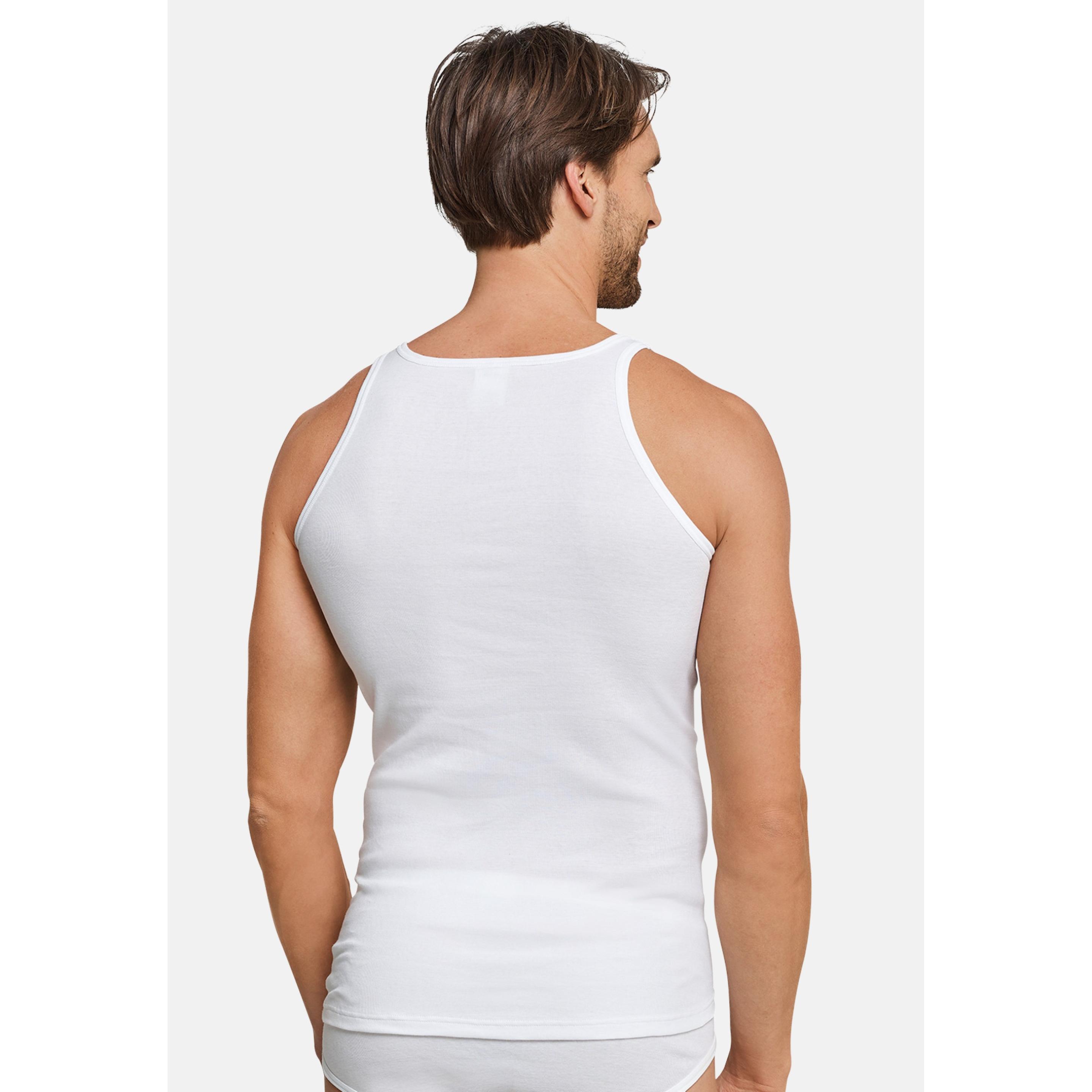 Thumbnail - Schiesser, Herren, Shirt, 4er Pack Original Classics Feinripp Unterhemd, Weiss, (3XL)