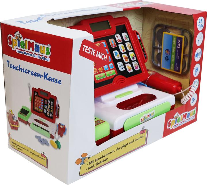 Image du produit Spielmaus Caisse enregistreuse à écran tactile avec accessoires