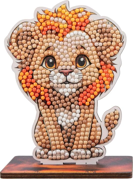 Craft Buddy Safari Löwe, Crystal Art Buddy, ca. 11x8cm