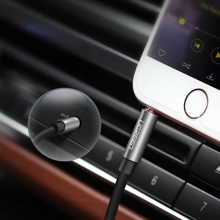 Produktbild Ugreen AV119 Jack cable 3.5mm AUX 3m (black) (3 m, 3.5mm Klinke (AUX))