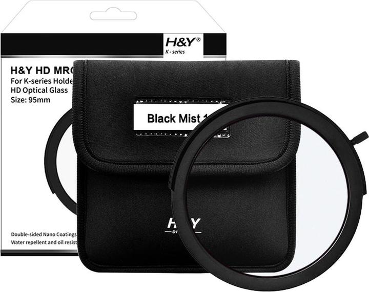 H&Y HD Black Mist 1/4 plug-in filter 95mm (95 mm, Black Mist Filter, 95 mm)