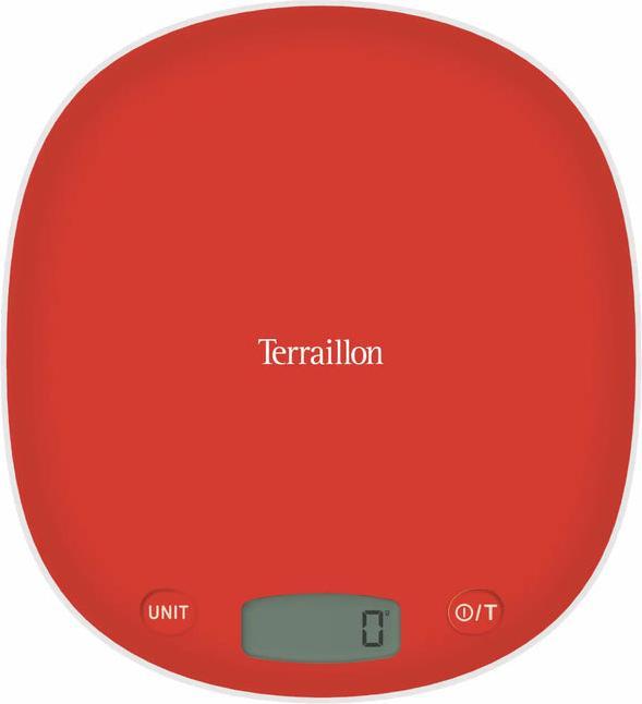 Actual product image Terraillon Kitchen scales Macaron + Re-cycle poppy red