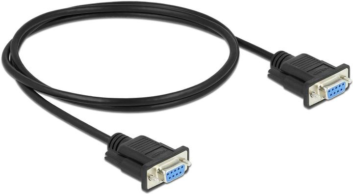 Produktbild Delock Seriell Kabel RS-232 D-Sub 9 Buchse zu Buchse Nullmodem mit schmalem Steckergehäuse (1 m, VGA)