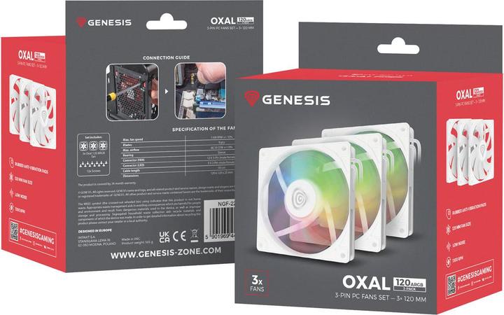 Produktbild Genesis Oxal 120 ARGB (120 mm, 3x)