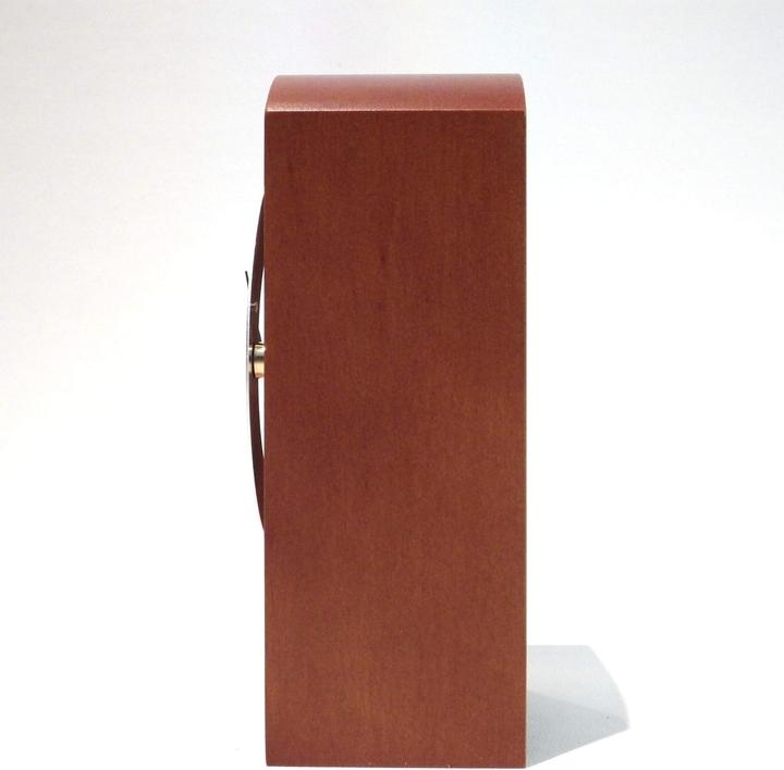 Actual product image Hermle Modern Skeleton Table Clock with Gold Pendel and Roman Numerals