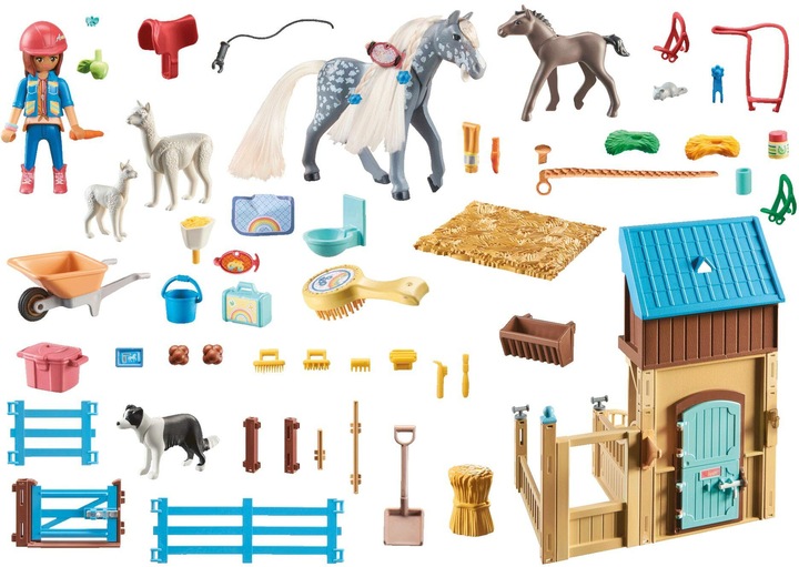 Actual product image Playmobil Amelia & Whisper with horse box (71353, Playmobil Horses of Waterfall)