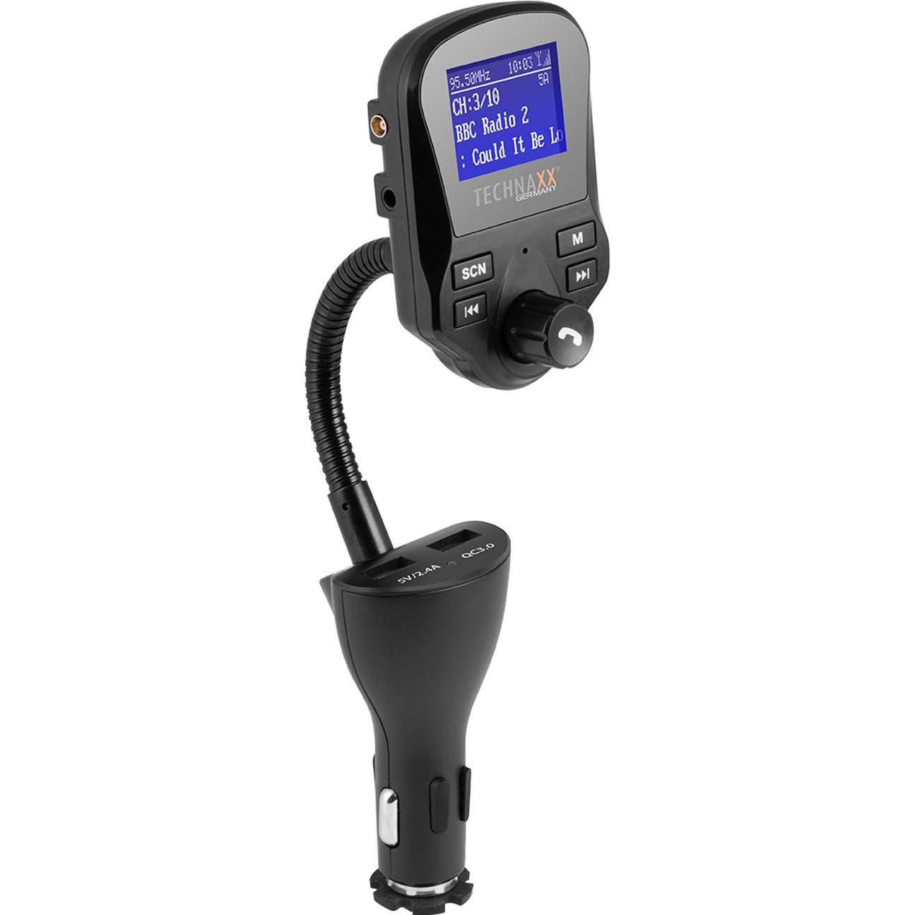 Technaxx, Accessori per autoradio, Fm Dab+ Transmitter Fmt1500BT