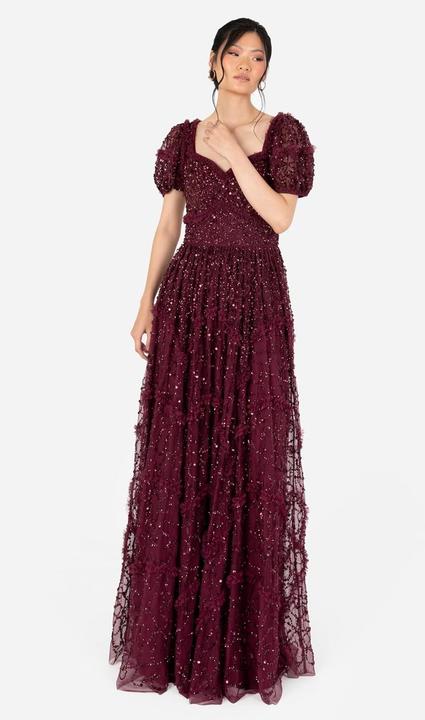 Image du produit Herba Abito Maxi con Scollo a Cuore e Frange (42)