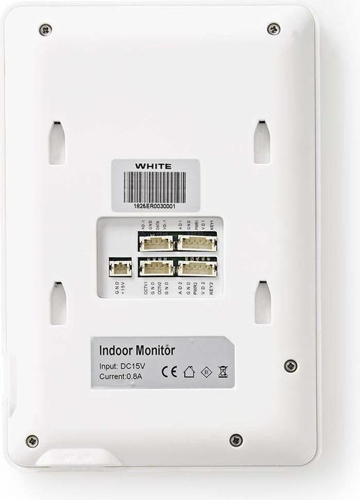 Actual product image Nedis Security camera for door - 4.3" - unlock function - colour monitor - white (Funk)