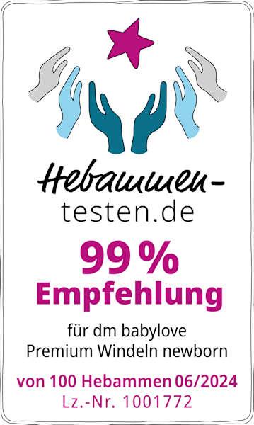 Actual product image dm babylove Premium nappies (Size 1, Pack, 28 pcs.)