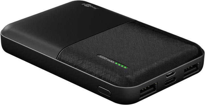 Image du produit Goobay Banque d'énergie compacte 5 000 mAh (5000 mAh, 10.50 W, 3.70 Wh)