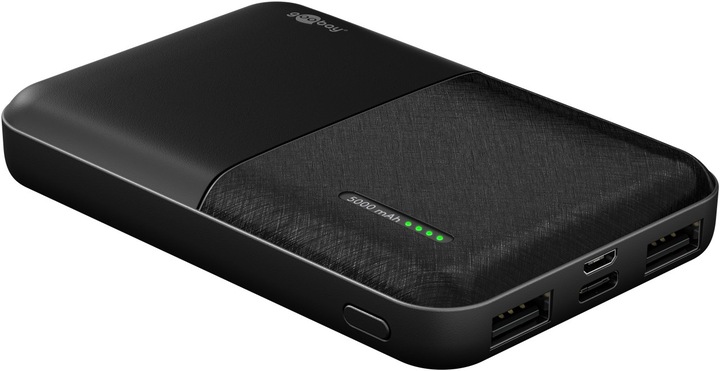 Actual product image Goobay Powerbank Compact 5.000 mAh (5000 mAh, 10.50 W, 3.70 Wh)