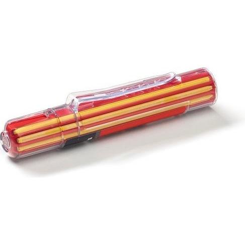 Hultafors, Ersatzpatrone, Set mit 10 Stück. HRD GRY Druckbleistiftminen Rot, Graphit, Gelb