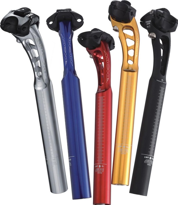 Actual product image Miche Supertype Seatpost 27.2mm (Blue) (27.20 mm)