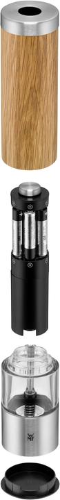 Productafbeelding WMF Elektrische Molen 21,5cm Zout- en Pepermolen Keramische Molen Eikenhout (Diverse kruiden, Peper, Zout)