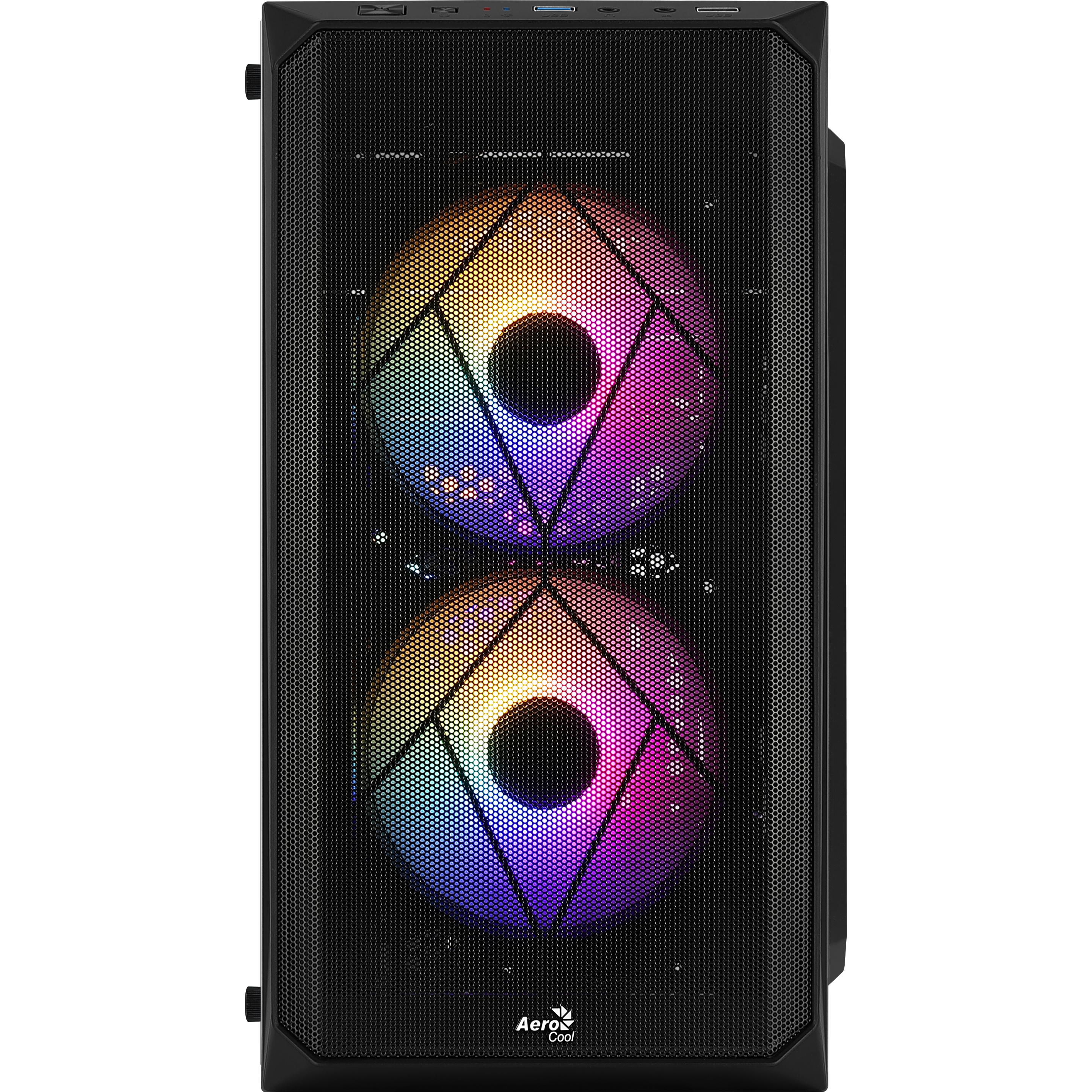 Thumbnail - AeroCool CS-107 (Mini-ITX, mATX), PC Gehäuse, Schwarz