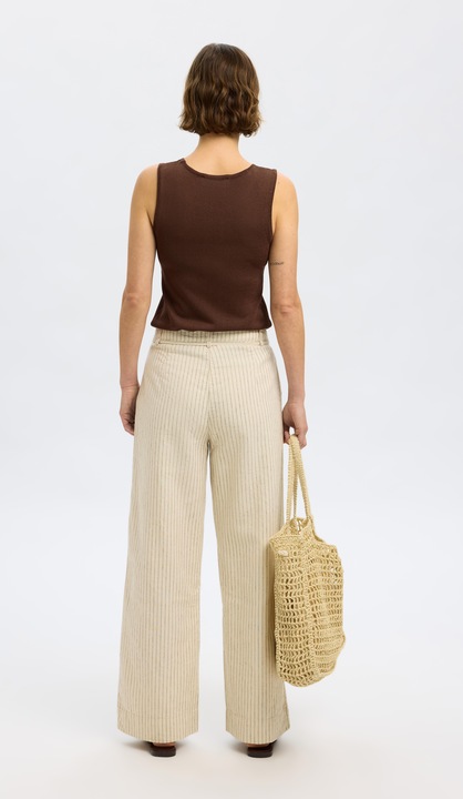 Produktbild Selected Femme Hanfmix Hose mit weitem Bein (36)