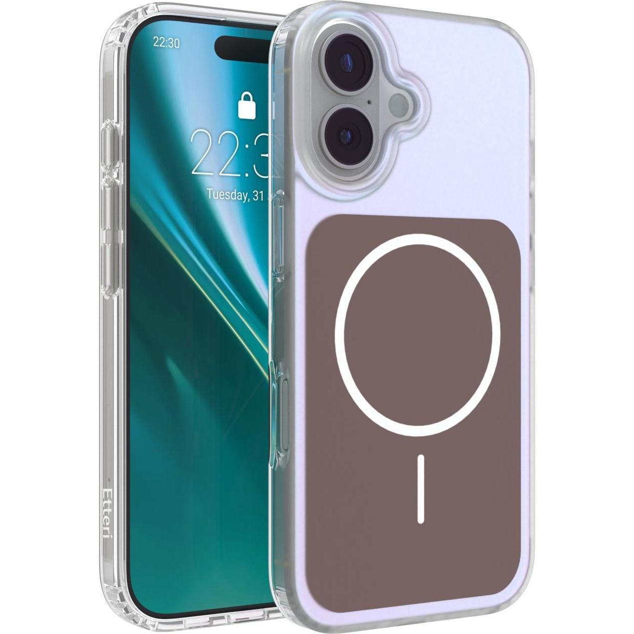 Etteri Hidden Pearl case for iPhone 17 6,3" brown (Apple iPhone 17), Cover smartphone, Marrone