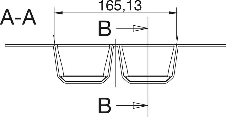 Productafbeelding Agoform Bestekbak Classico inkortbaar 490x240x50,5mm, kunststof leigrijs