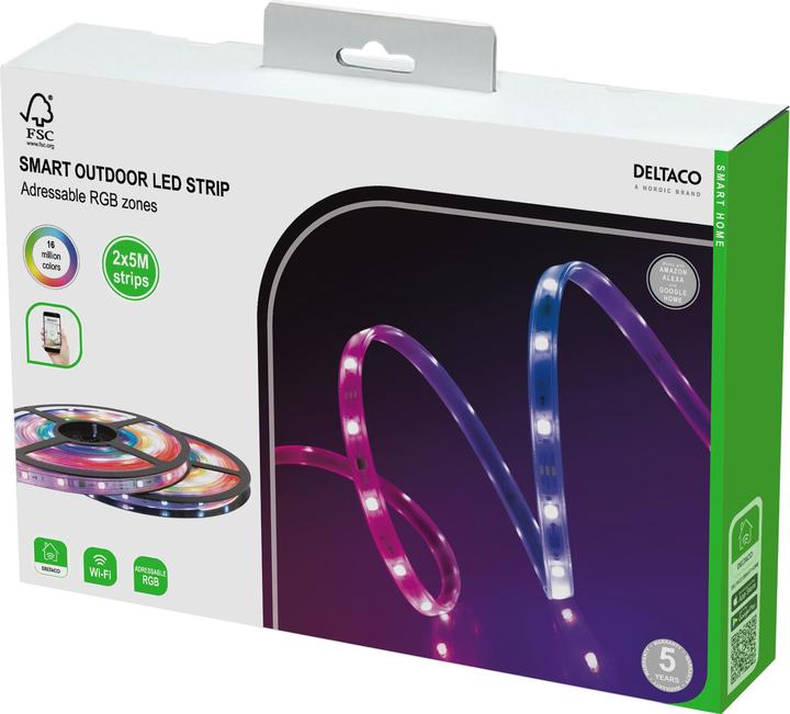 Immagine prodotto Telestar SH-LS10M (Bianco, Multicolore, RGB, RGBW, 1000 cm, Esterno, Interno)