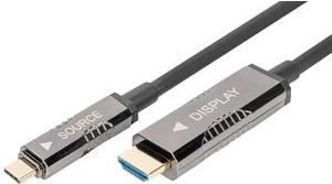 Image du produit Digitus Câble adaptateur 4K USB type - C vers HDMI AOC (20 m, HDMI, 2.0)
