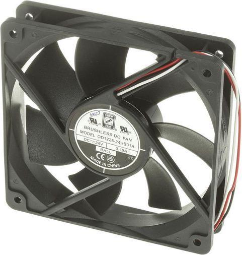 Produktbild RS PRO Lüfter 120x120x25mm 24VDC 4,5W 150m³/h (120 mm)