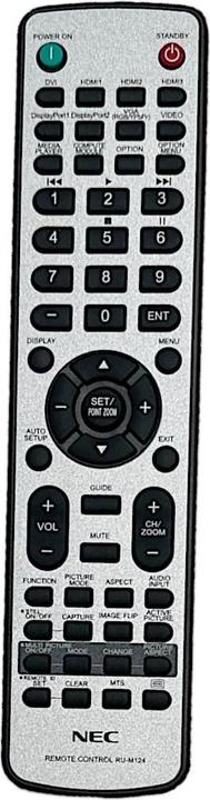 NEC RU-M124, RUM124, (SHARP / ) Original Fernbedienung (Fernbedienung)