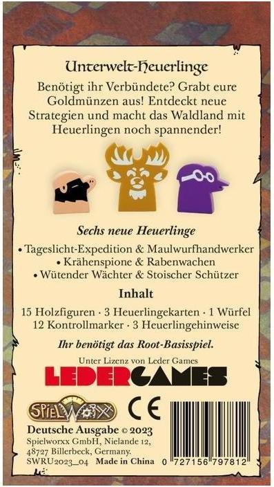 Actual product image Spielworxx SPWD0015 - Root - Underworld Firebrands, for 1-4 players, from 10 years (DE expansion) (German)