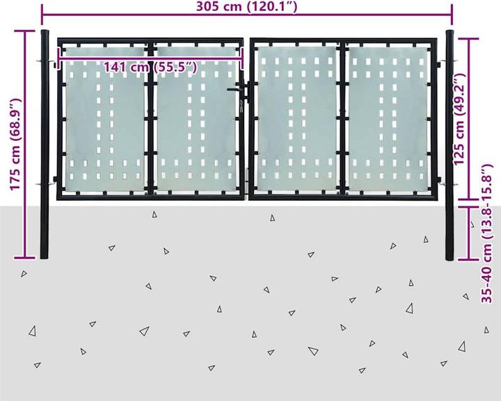 Produktbild vidaXL Gartentor
