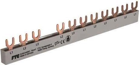 Actual product image FTG Fork E11 3p 212mm 10qmm ESFI8LS Busbar Eurovario f.Fi LS