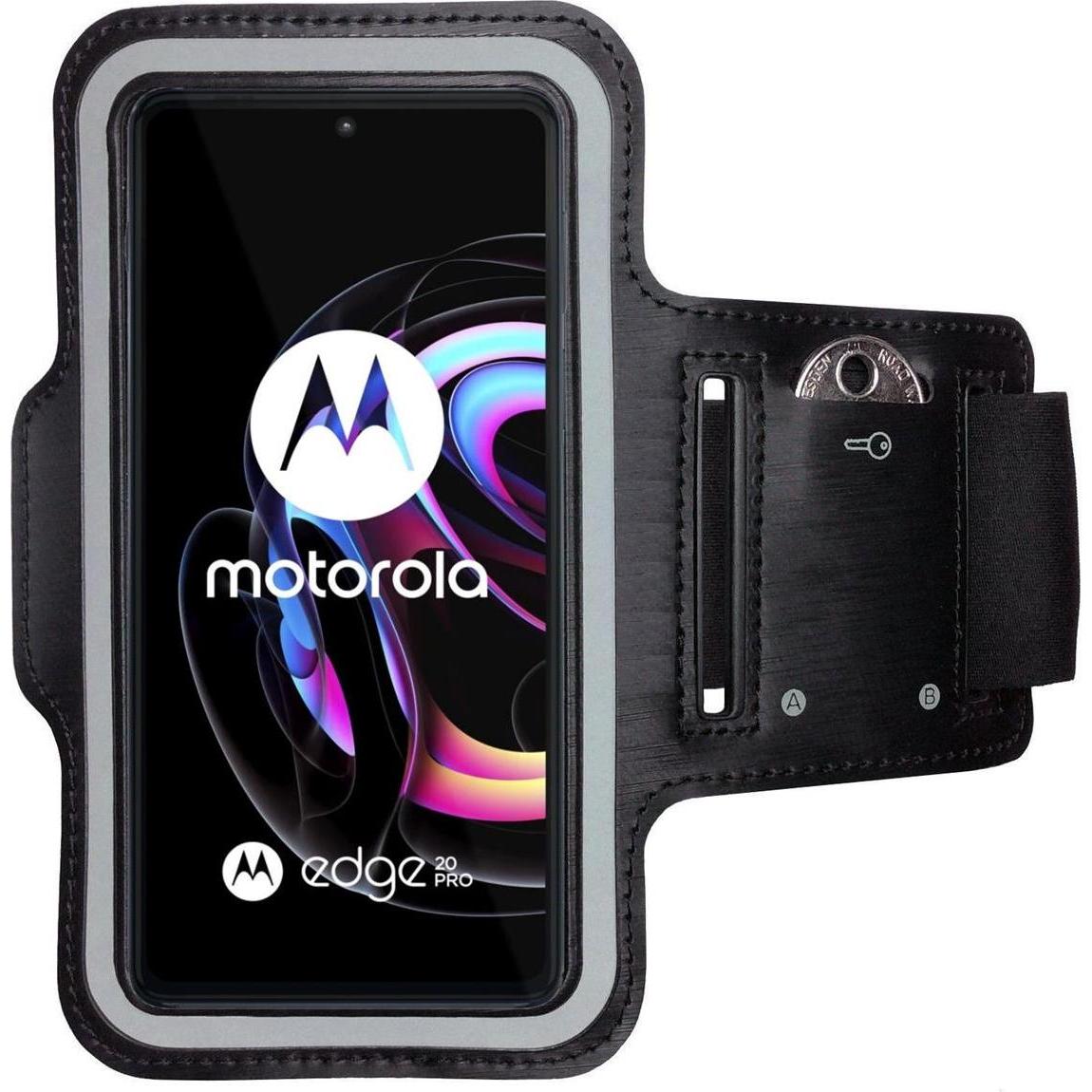 CoverKingz Sportarmband für Motorola Edge 20 Pro, Smartphone Sportarmband, Schwarz