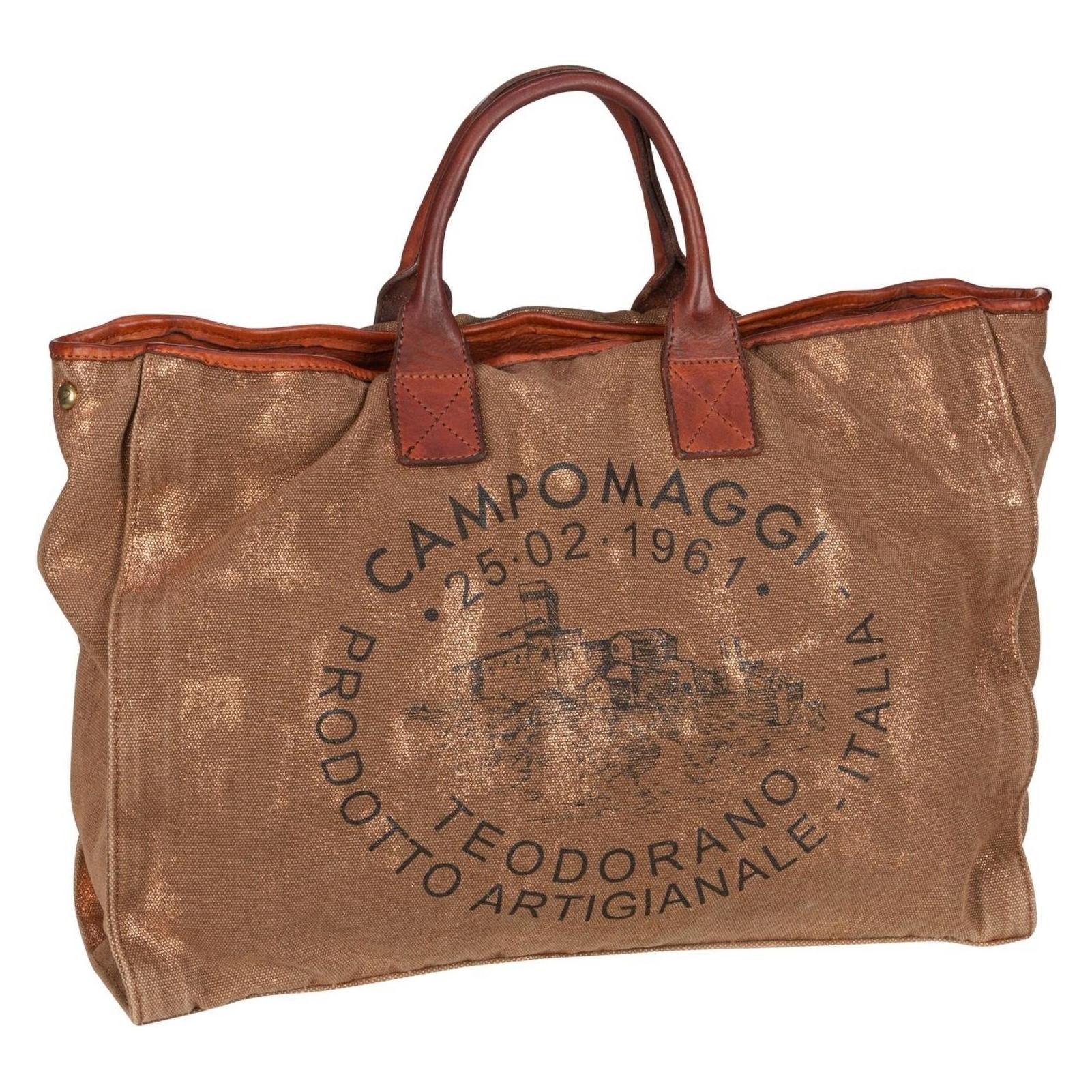 Campomaggi, Damen, Handtasche, Shopper Crocus C29990, Braun, Bronze