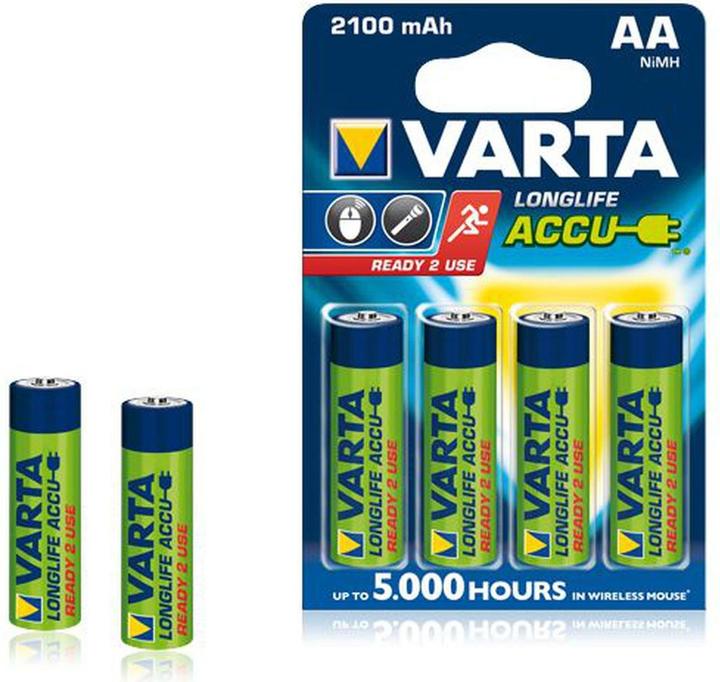 Produktbild Varta Recharge Accu Power (4 Stk., AA, 2100 mAh)