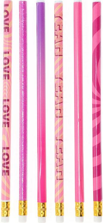 Matite HB grigie rosa, 6 pezzi. (HB, 6x)