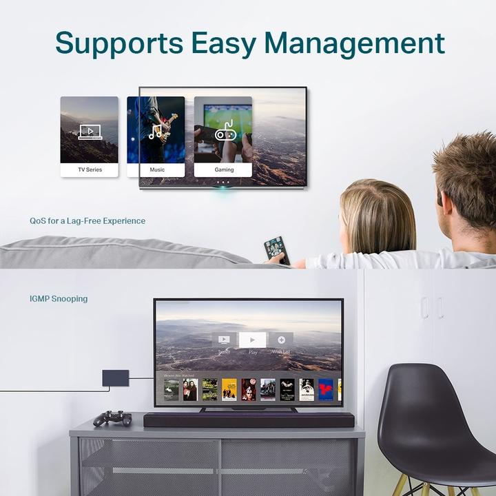 Produktbild TP-Link Switch Omada Easy Smart 5 x 1G Ports TL-SG105E 5 Port (5 Ports)