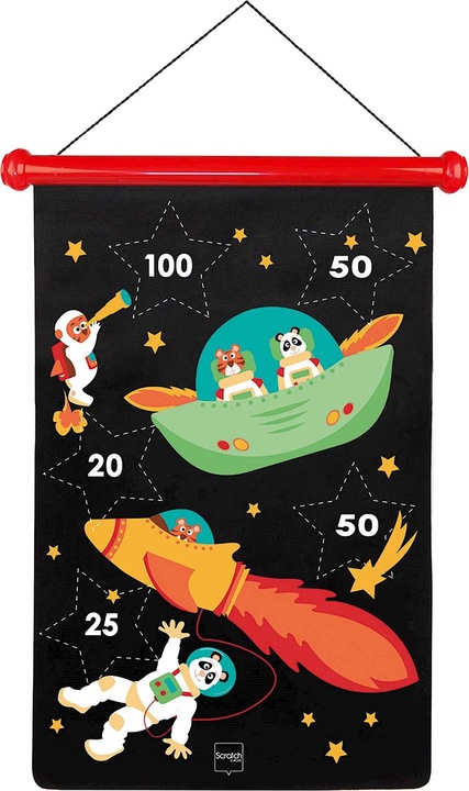 Actual product image Scratch Magnet dart game astronaut large (French)