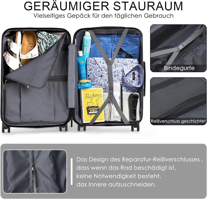 Produktbild Tan.Tomi 3-teiliges Hartschalenkoffer-Set (95 l)