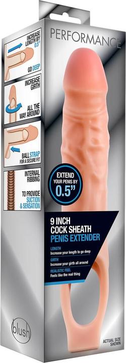 Actual product image Blush Performance Penis Sleeve Flesh One Size