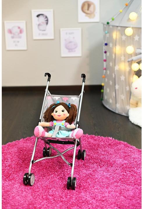 Image du produit Knorrtoys Puppenbuggy Sim - "star grey pink"