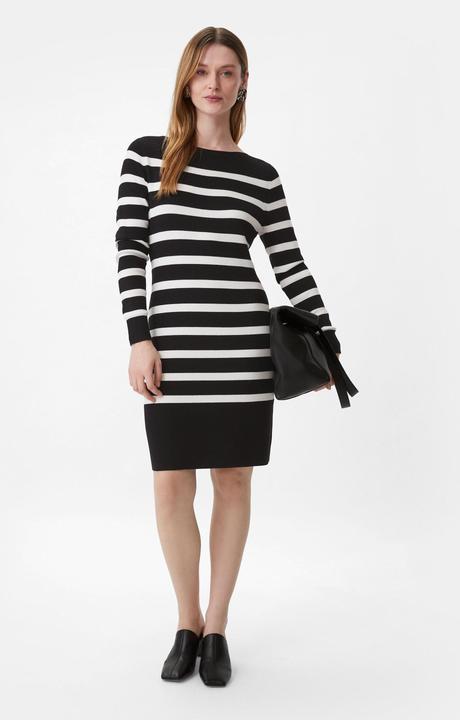 Actual product image Comma Kleid Gestreiftes Kleid aus Feinstrick (46)