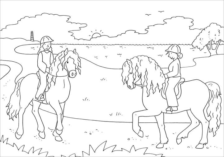 Actual product image Tessloff Metallic Sticker Colouring Book. Horses