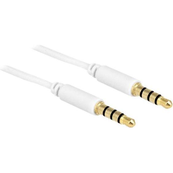Thumbnail - Delock Kabel Klinke 4 Pin Stecker > Stecker (0.50 m, 3.5mm Klinke (AUX)), Audio Kabel