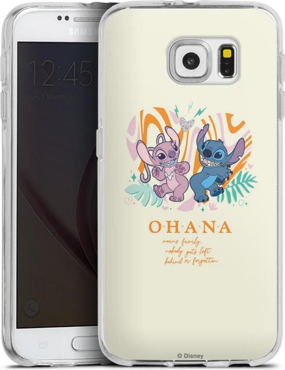 Actual product image DeinDesign Silikon Hülle für Samsung Galaxy S6 Handyhülle Case Smartphone Schutzhülle Lilo & Stitch Disney (Samsung Galaxy S6)