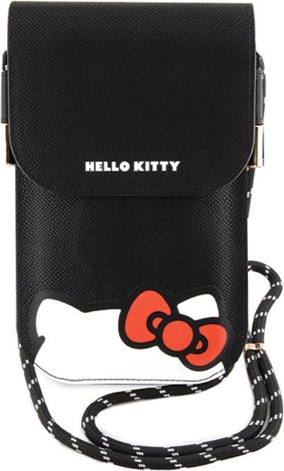 Actual product image Hello Kitty Torebka HKOWBPSCKEK czarny/black Leather Hiding Kitty Cord